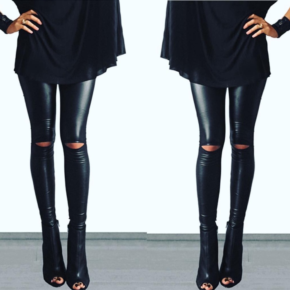 City nights leatherette leggings